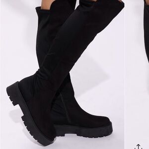 Black Knee-High Women's Boots